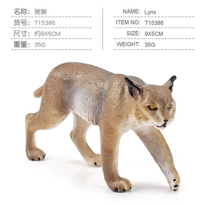 Modèle d'animal de forêt simulé animaux pour enfants jouet cognitif