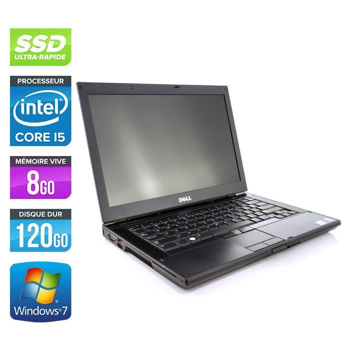 Top achat PC Portable Dell E6410 -Core i5 560M -8Go -120Go SSD -Webcam pas cher