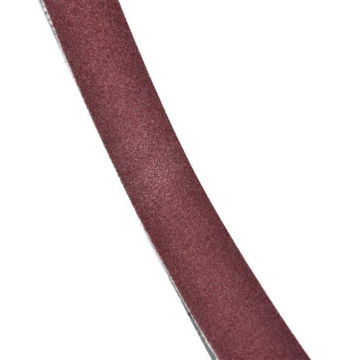 Lot De 10 Courroies Abrasives Premium A/O - Grain 50, 1-1/8 X 21 Pouces - Pour Ponçage Grossier