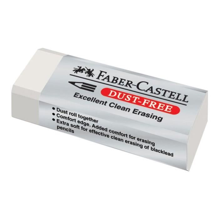 Faber-Castell Gomme 6.3 x 2.2 x 1.2 cm blanc doux plastique