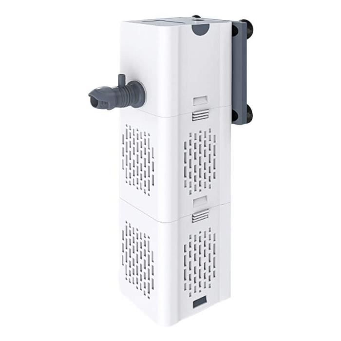 Comparer les prix de Filtre Intérieur Aquarium 80-250L,15W Débit de 1000L/H, Filtre Interne Pompe Filtre avec Éponges Filtrantes [Classe énergétique E]