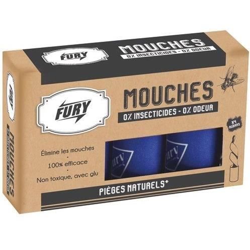 Ruban attrape-mouches écologique - lot de 4