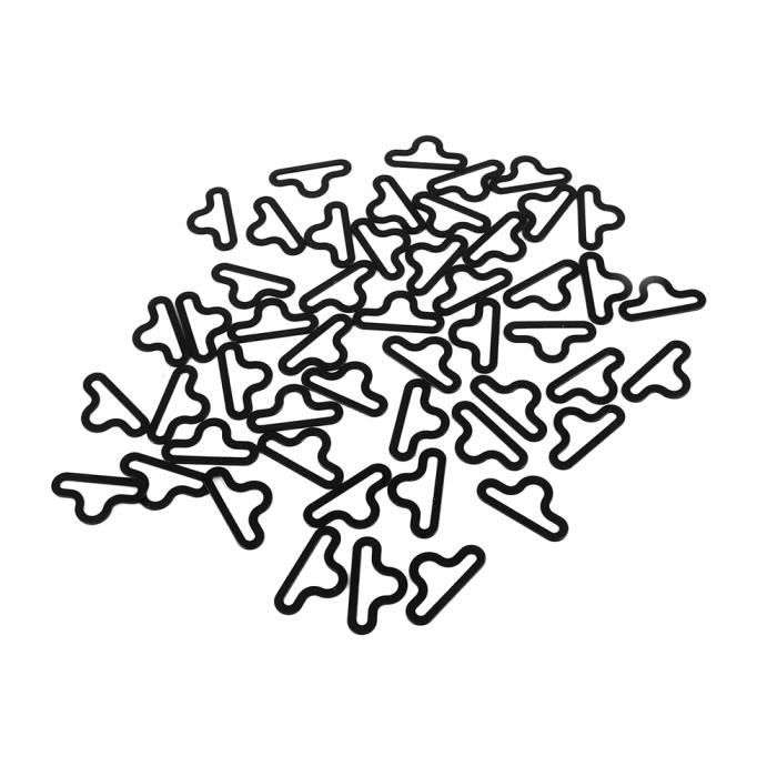 50pcs Noeud Papillon Matériel Attache De Crochet Pince Cravate Sangle