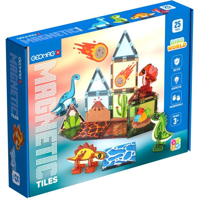 Geomag Magnetic Tiles Gems Dino World - vue 3