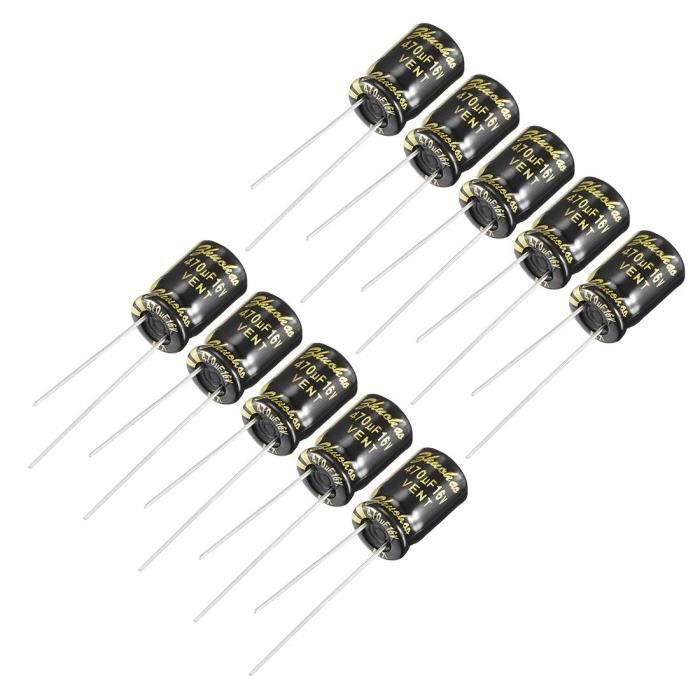Lot De 30 Condensateurs Électrolytiques 4.7µF 400V 105°C - Uxcell - Idéal Réparation Électronique