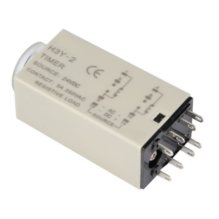 Relais Temporisé H3Y-2 36V - Temporisation 0-10 Secondes, 8 Broches, Pour Automatisme Industriel