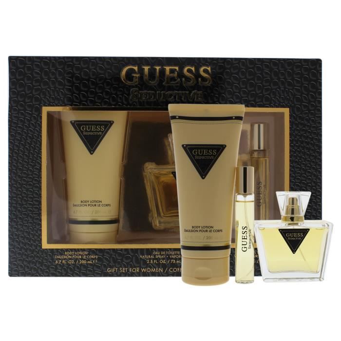 Guess Seductive by Guess for Women Coffret cadeau 3 pieces 2 5 oz EDT Spray 0 5 oz EDT Spray 6 7 oz Lotion corporelle Cdiscount Au quotidien