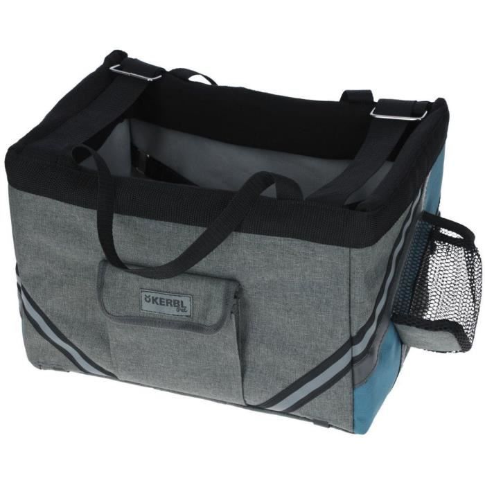 Kerbl Hondentas Sac à Dos Kerbl Vacation - L43 X P24 X H30 Cm - Maxi 12 Kg (Gris/Bleu Vakantie Hondentas