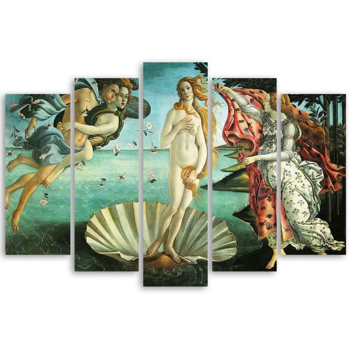 Tableau Décoratif « La Naissance De Vénus » De Sandro Botticelli - Style Renaissance - Prêt à Accrocher - Neuf