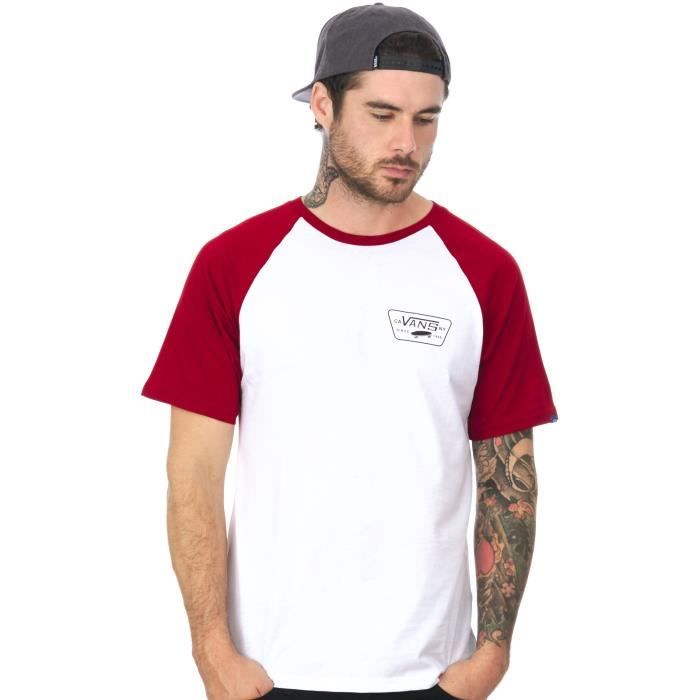 t shirt vans homme rouge