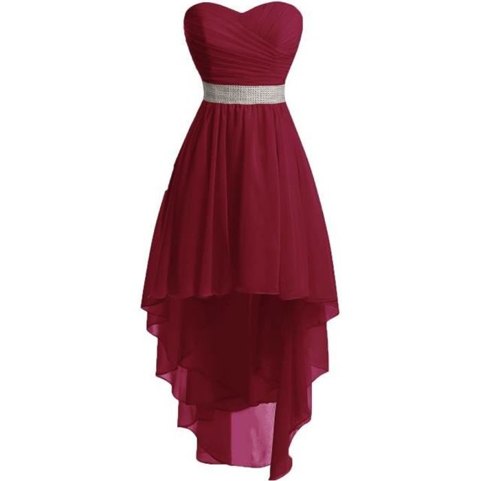 Robe hotsell bustier bordeaux