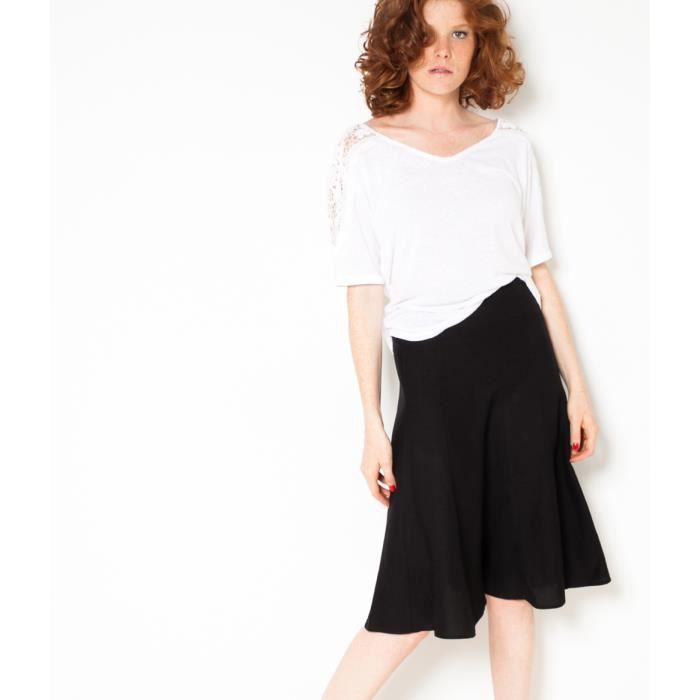 jupe taille elastique camaieu