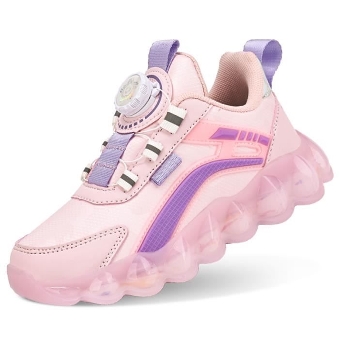 AIUD Chaussures pour enfants baskets pour filles Chaussures de sport outdoor respirant Mode polyvalentes rose