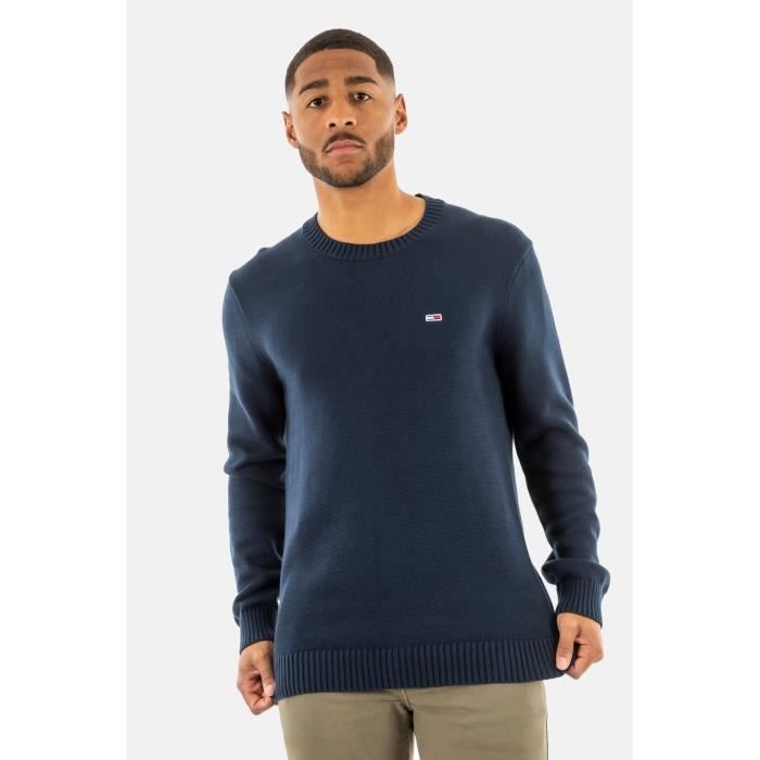 Pull leger Tommy Jeans Slim Essntls C1G Dark Night Navy Homme