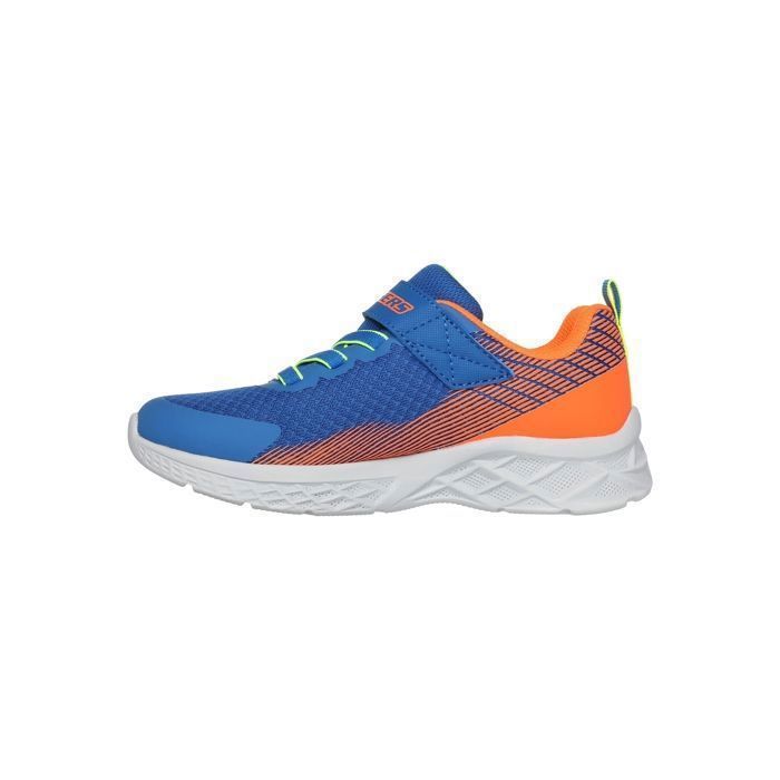 Skechers Skechers Microspec II chaussures enfant bleu - lacets tige synthétique confort mixte