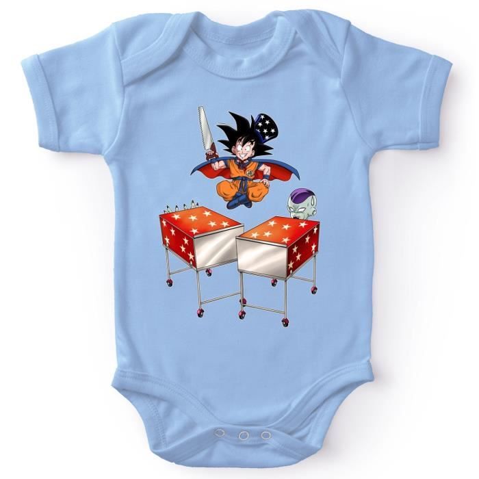 Body Bebe Bleu Dragon Ball Z Dbz Parodique Songoku Et Freezer Tour De Magie Parodie Dragon Ball Z Dbz Noir Cdiscount Pret A Porter
