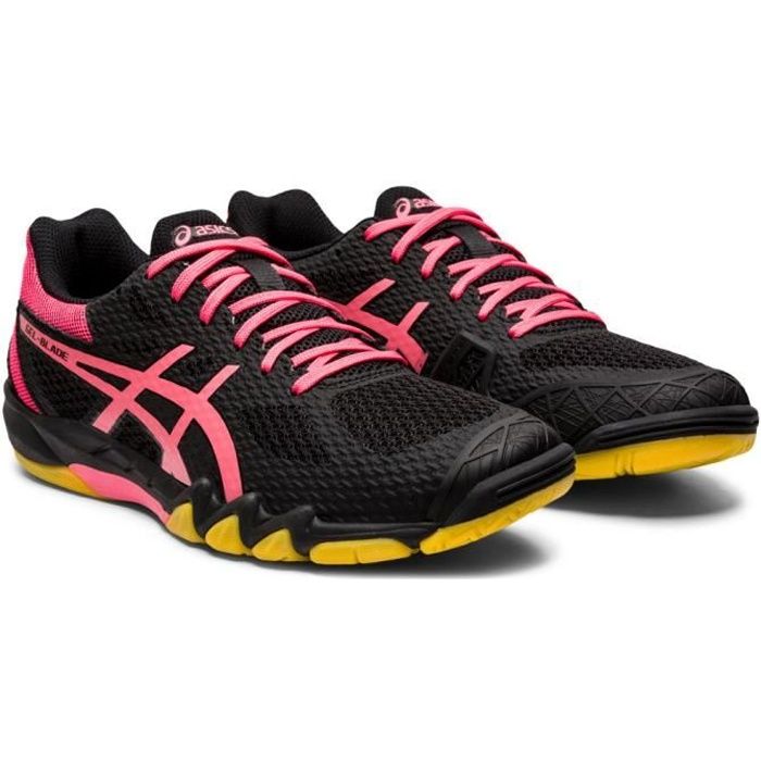 Asics Femmes Gel Blade 7 Baskets De Sport Noir rose Cdiscount Chaussures