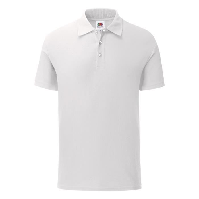 Fruit Of The Loom - Polo - Homme Blanc Blanc - Cdiscount Prêt-à-Porter