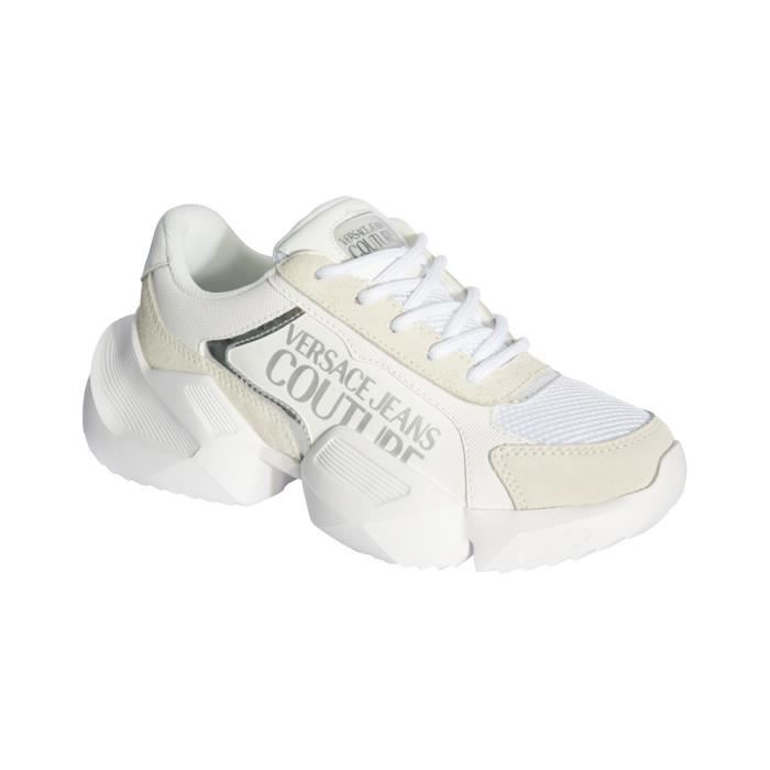 Basket blanche VERSACE JEANS COUTURE E0VWASU3 - LINEA FONDO URANUS DIS.SU3  Blanc - Cdiscount Chaussures