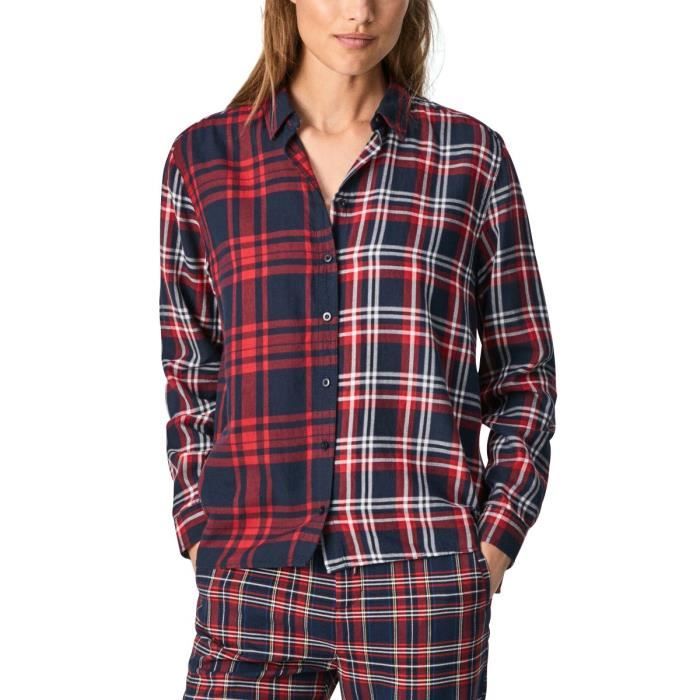 Chemise De Nuit Homme Hugo Boss à Carreaux - 100% Coton, Taille M (US) / 50 (IT) - Pyjama Urbain Neuf
