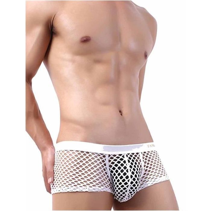 Boxer Shorty V tements de nuit taille basse pour hommes Sous
