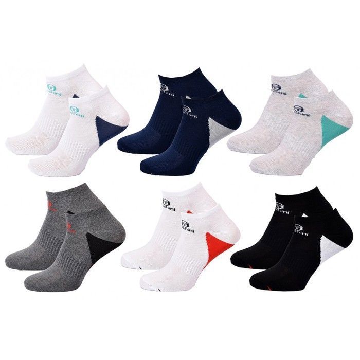 Chaussettes homme Sergio Tacchini Tiges courtes Pack de 6 Paires MEN SNEAKER 6362