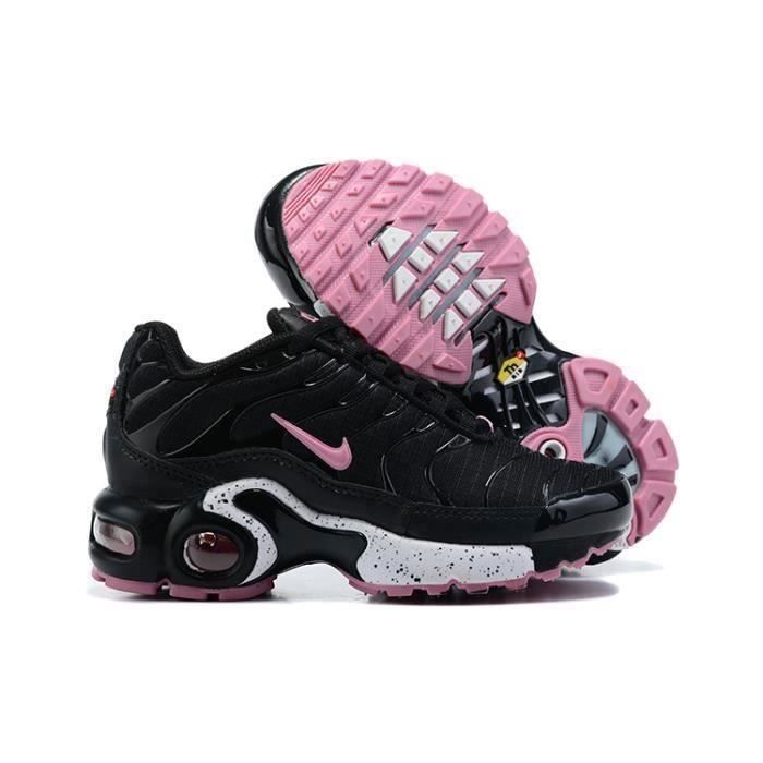 Baskets tn Plus Enfant Chaussures Entraînement de Sport Noir Rose