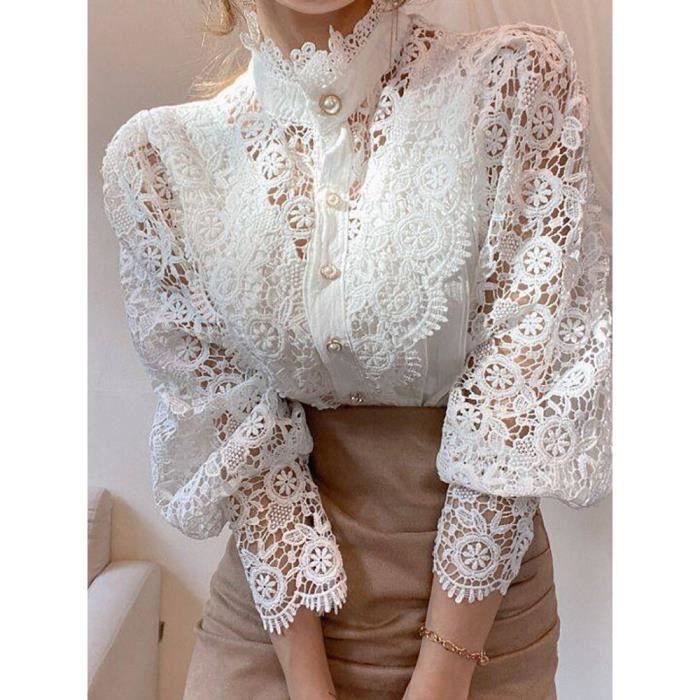 Chemisier dentelle femme chic new arrivals