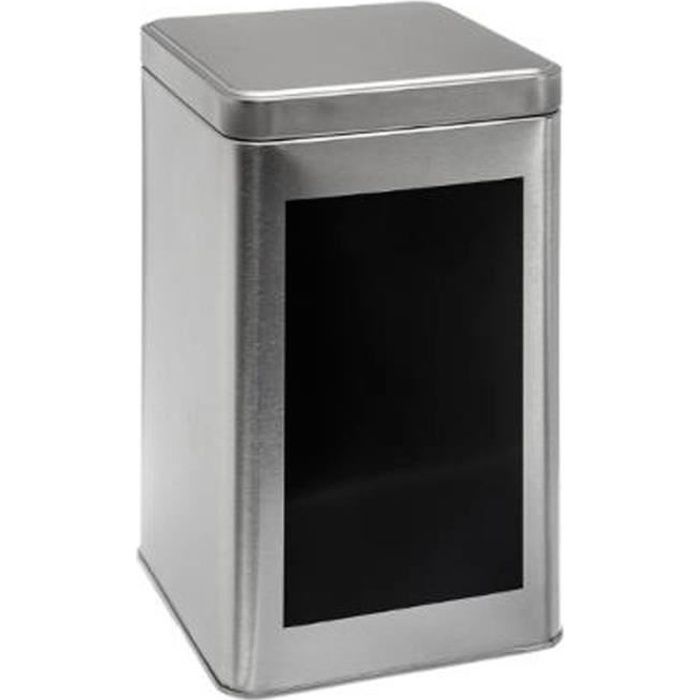 Boite A Pates Riz Farine Metal Ardoise 18cm Argent Achat