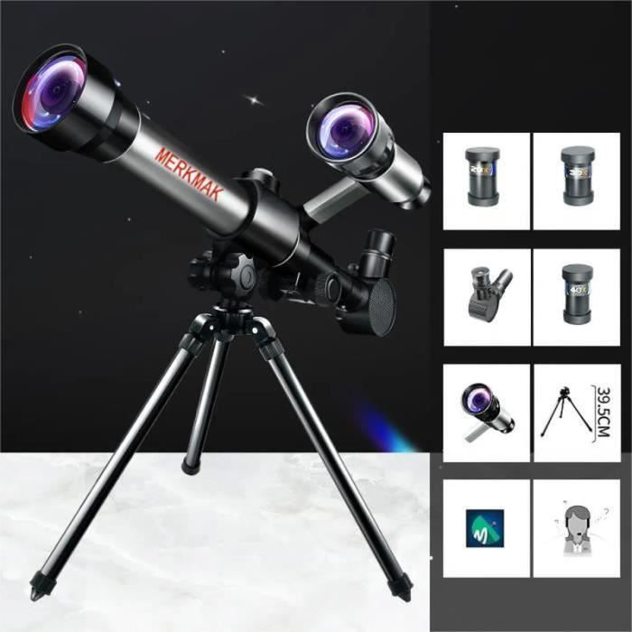 Pwshymi télescope astronomique Télescope réfracteur, ouverture de 76mm