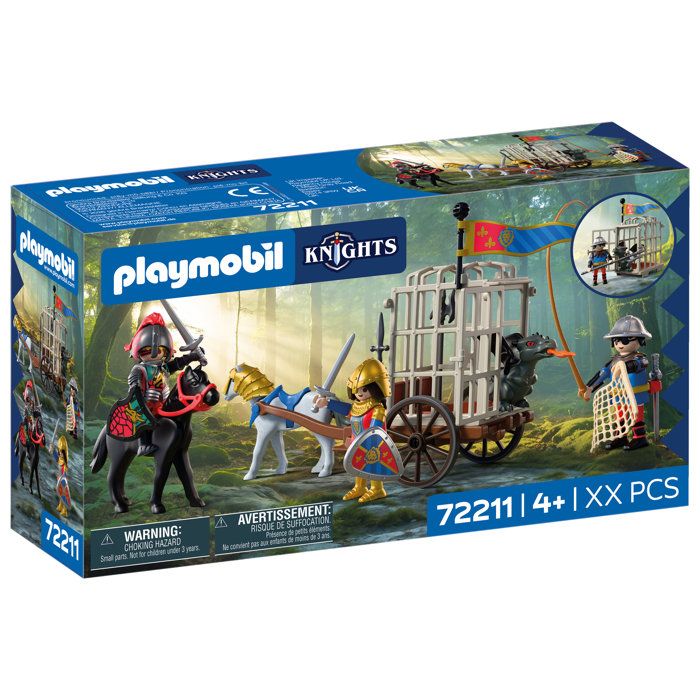 Playmobil Knights 72211 'enlèvement du dragon - vue 1