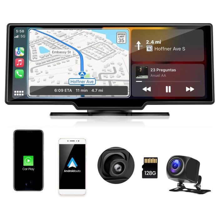 Autoradio Bluetooth PRUMYA 10.26 pouce multimédia sans fil CarPlay Android Mirroring Car DVR Recorder Dashboard pour Nissan Toyota