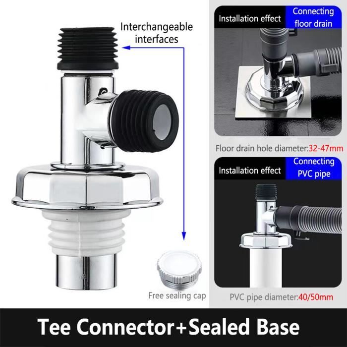 Sortie Tuyau Vidange 2 En 1 - Compatible Bosch - Pour Lave-vaisselle Et Lave-linge - Installation Facile
