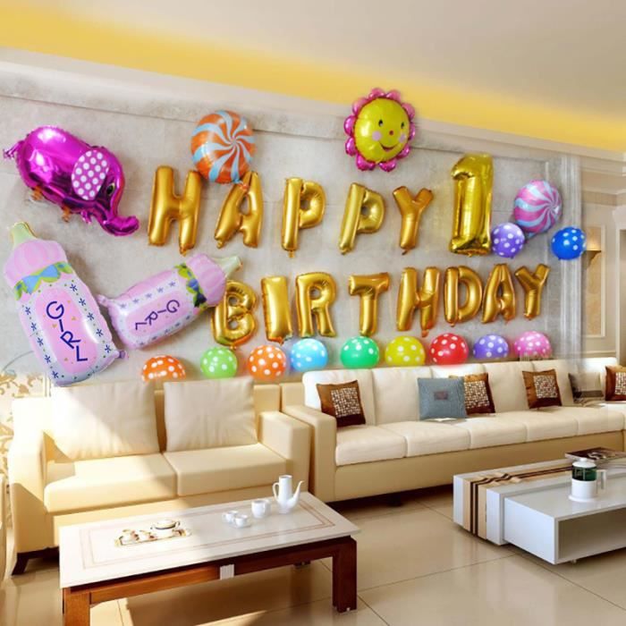 Paquet D Anniversaire De Ballons Decoration Fete Bebe D