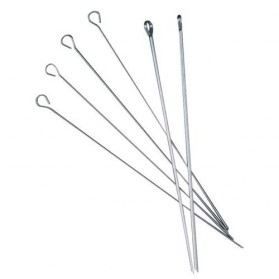 36 Pics à Brochette En Inox – 17 Cm, Réutilisables Pour Barbecue Et Grillades