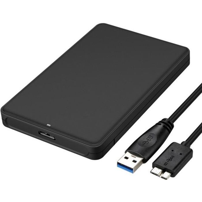 Boîtier De Disque Dur Externe Libre-Outil 2,5 Pouces Hdd Sata À Usb 3.0  pour Hdd Ssd Étui Nas Caddy Boitier Disque Dur 2.5 Usb 3.0 - Cdiscount  Informatique