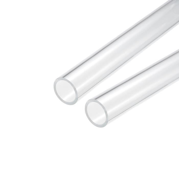Tube Acrylique Transparent Rigide - 24mm Intérieur / 30mm Extérieur / 25cm - Pour Lampes, Système Eau - 4