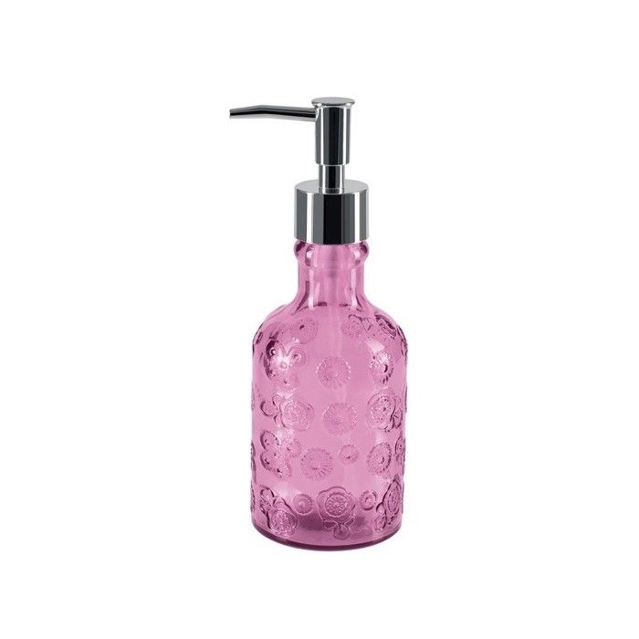 SPIRELLA  Distributeur de Savon Verre recycl&eacute; Carlita Rose