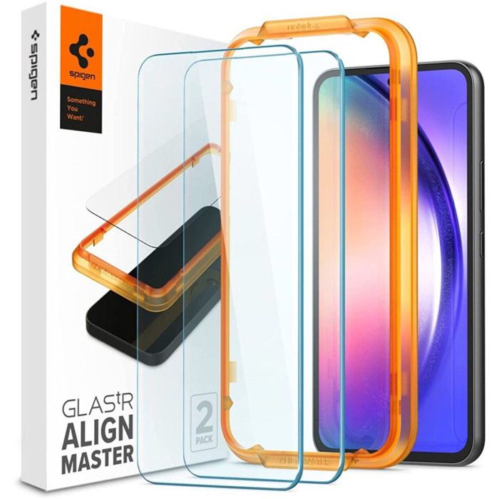 Verre Trempé - Spigen - Alm Glass FC - 2-Pack - 03 mm - Dureté 9H - Samsung Galaxy A54 5G