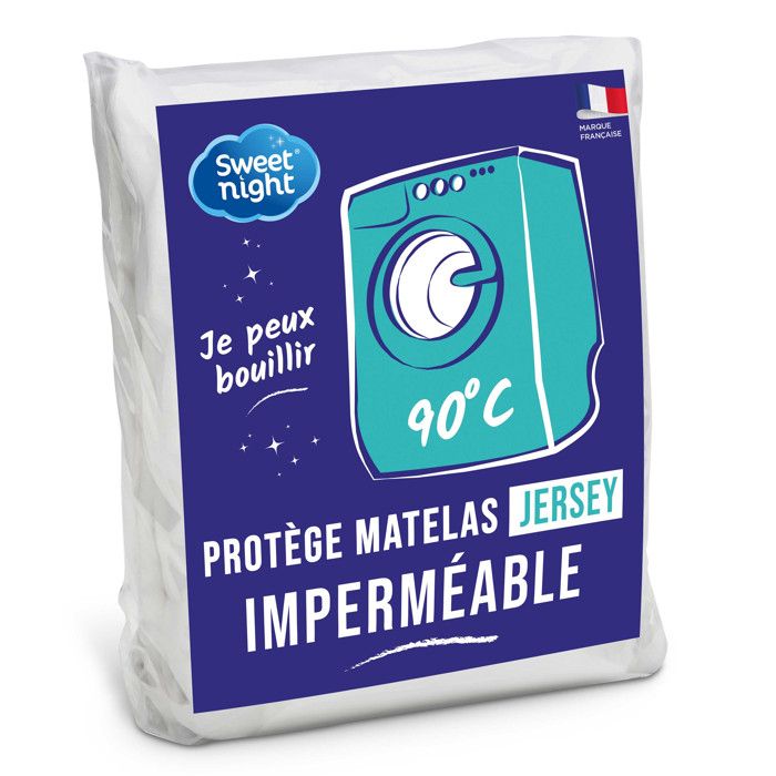 Sweetnight - Protège matelas 140x190 cm Alèse Imperméable et Micro Respirante Souple et Silencieux Lavable à 90°C