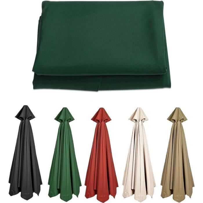 Toile De Rechange Pour Parasol 2m à 3.5m - Housse Parasol Extérieur 6/8 Baleines - Tissu Résistant UV Et Eau