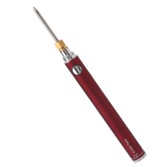 Stylo à Fil Brûlant - Outil De Pyrogravure 1.5V, Alimenté Par Pile AA, Alliage Aluminium, Pour Bois/tissu - 10