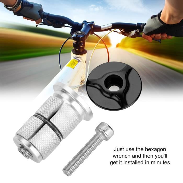 Potence Guidon Vélo Rallonge 100mm - Alliage Alu, Diamètre 28.6mm, Pour VTT Route BMX