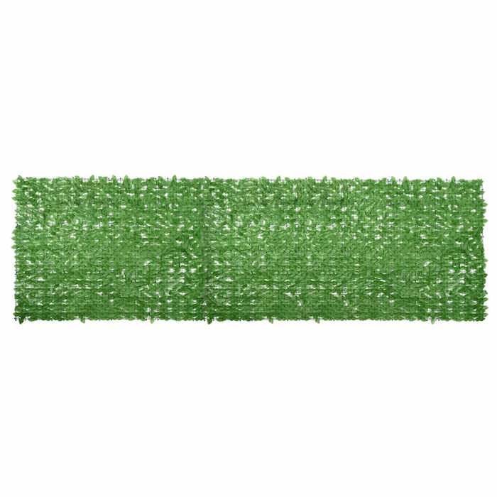 Écran de balcon avec feuilles vert 600x150 cm