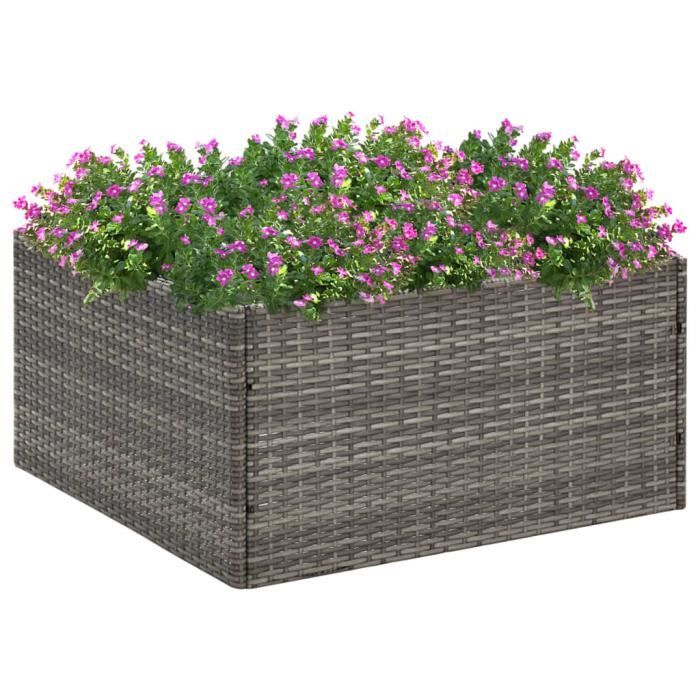 vidaXL Jardinière résine tressée - vue 6