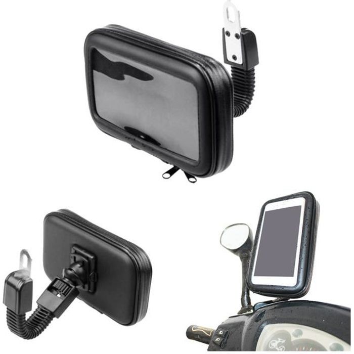 Support de téléphone pour moto - Vococal® - Imperméable - Rotation 360° - Pour téléphones jusquà 55 pouces