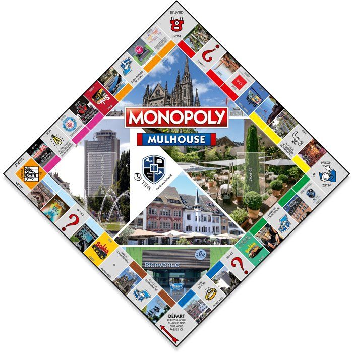 Monopoly Mulhouse Jeu de société WINNING MOVES Édition locale collector