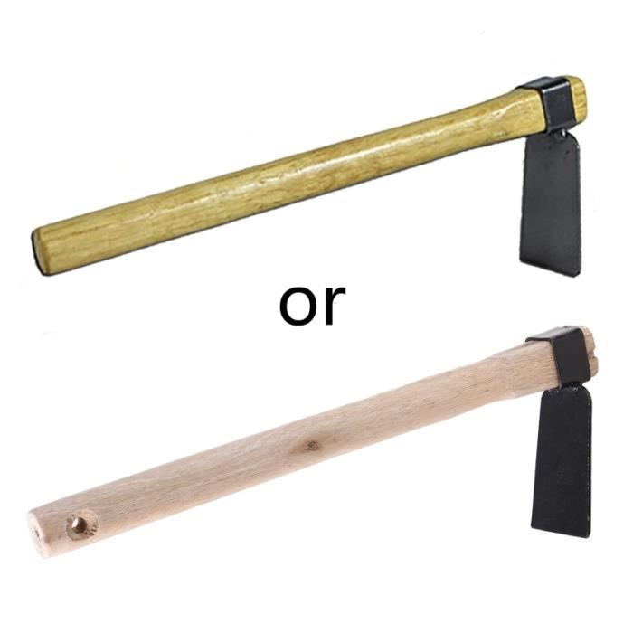 Harbour Housewares Houe à creuser Azada avec manche en bois - 110 cm - Houe de jardin pleine grandeur, outils de jardinage pour le jardinage, creuser le sol, le désherbage, l'aménagement