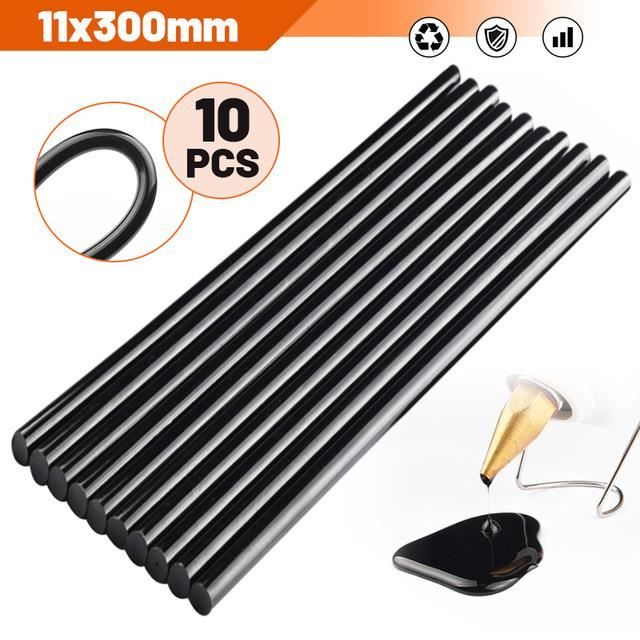 Bâtons De Colle Chaude UXCELL - 20 Pièces, Noir, 11 Mm X 0.27 Cm, Neufs