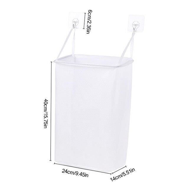 Panier à Linge Mural Pliable - Grande Capacité, Multifonction, Couleur Beige Taille M